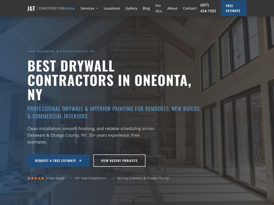 J&T Construction website
