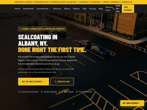 Superior Sealcoating website